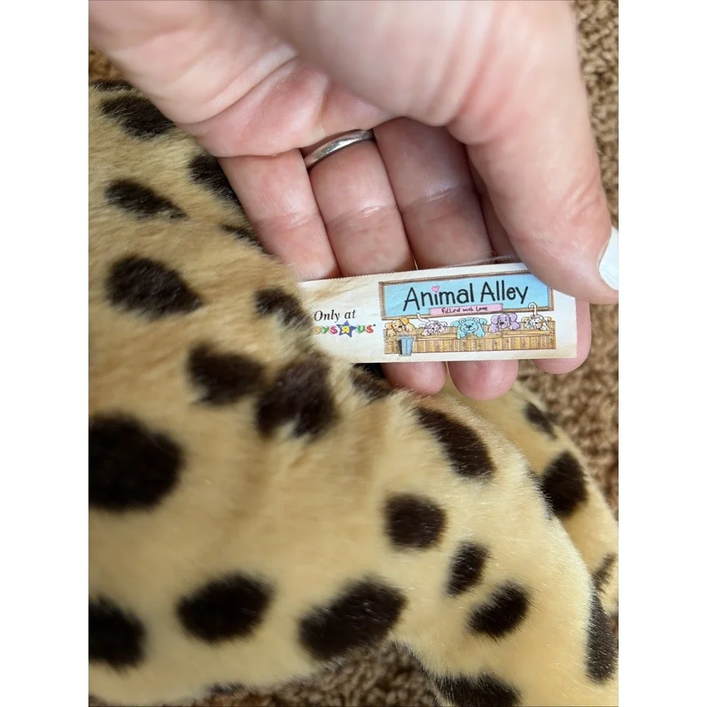 Animal Alley Leopard Cheetah Plush Stuffed Animal Toy Toys R Us Vintage 2000 Y2K
